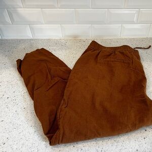 Old Navy Light Brown Linen Blend Pants